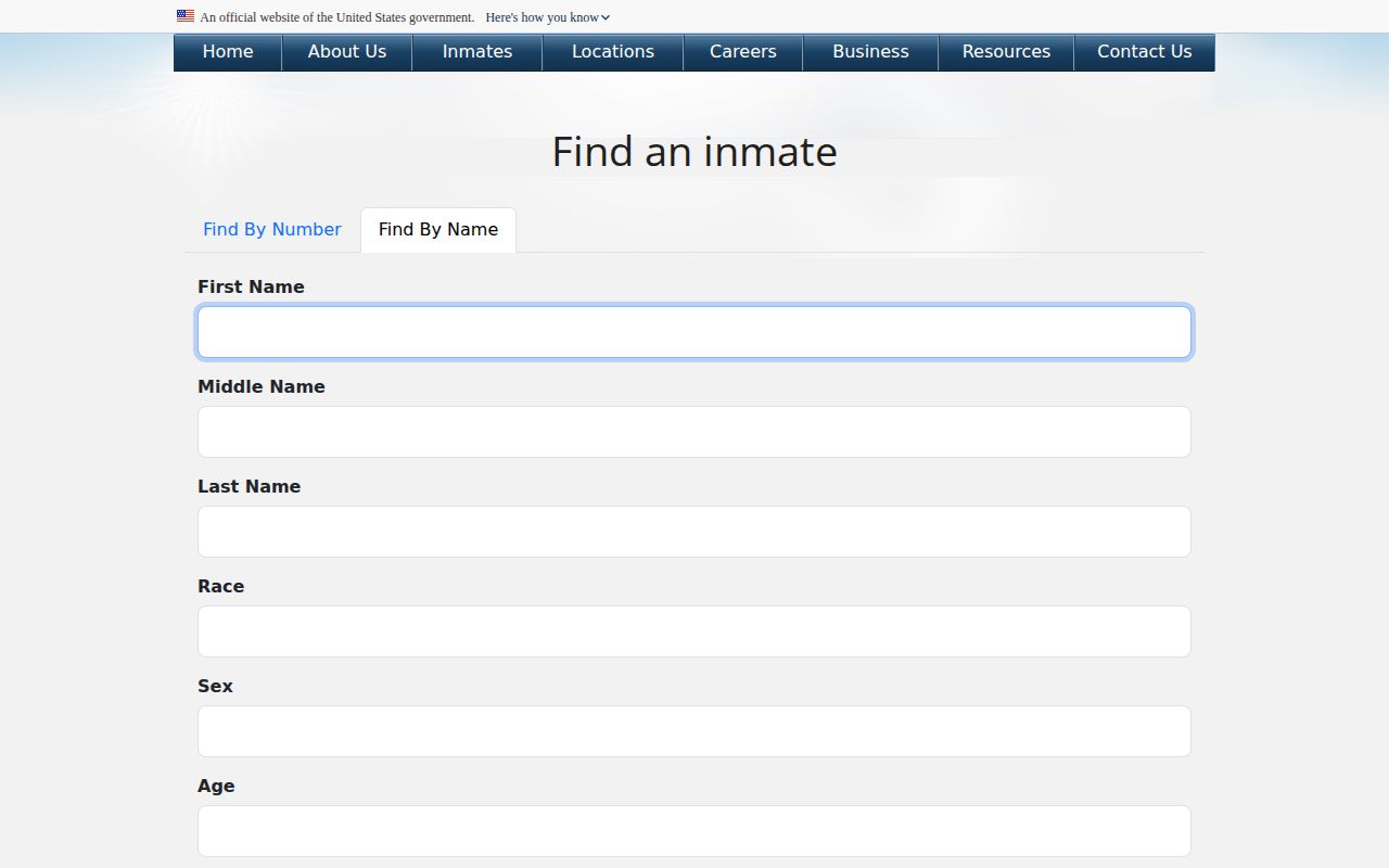 Knox County federal custody record lookup through the BOP locator